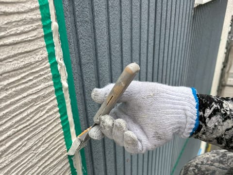 打ち替え後のコーキング