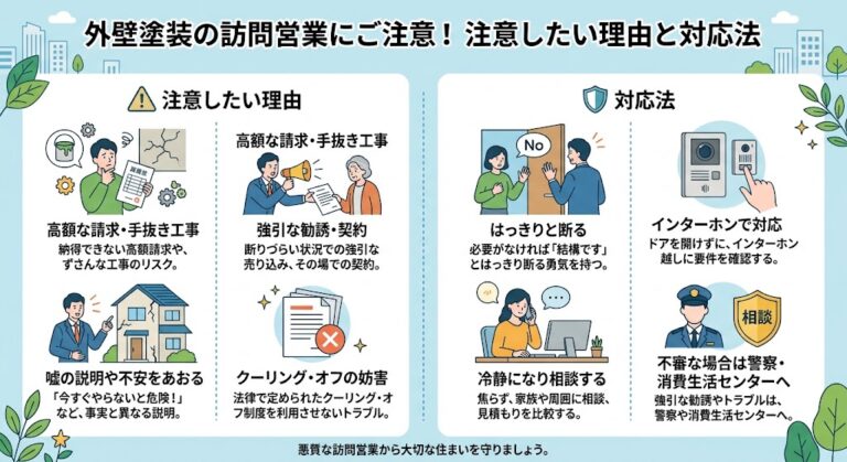 外壁塗装の訪問営業に注意したい理由と対応法